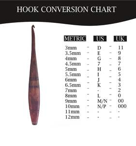 Crochet ergonomique en bois fait main pour tricoter la résine époxy Crochet personnalisé - Product Image 2