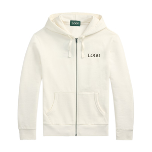 Sudadera con Capucha Premium de Forro Polar con Cremallera Completa para Hombre, Mezcla de Algodón, Informal, Transpirable, Servicio OEM de Verano - Product Image 4