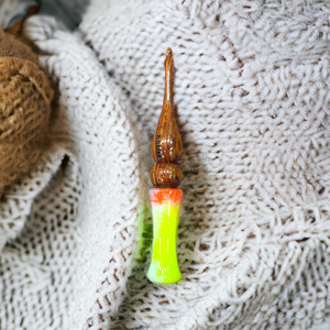 Handcrafted Rosewood Epoxy Crochet <b>Hook</b> Ergonomic Handmade Wooden <b>Tool</b> For Knitting And Crocheting - Product Image 4