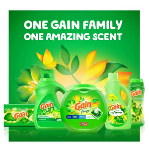 Direct Bulk Stock Supplier Gain + Aroma Liquid Laundry <b>Detergent</b> Pods Stain Remover Original 107 Loads 154 oz 240 Ct Bundle USA - Product Image 2