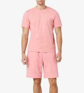 2023 personnalisé en gros été hommes ensemble respirant coton polaire sueur court et t-shirt personnalisable - Product Image 1