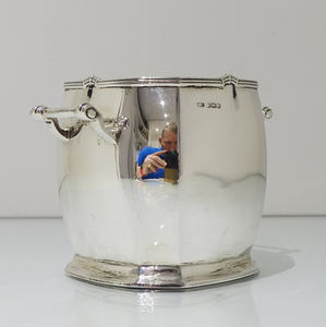 Cubo de vino personalizado niquelado de metal Cubo de vino de lujo con borde sólido Cubo de vino premium - Product Image 2