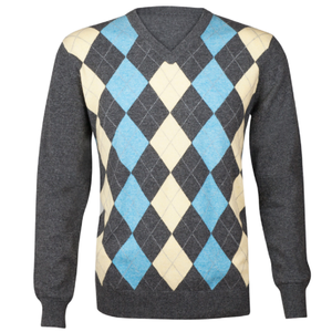 Men's <b>Sweater</b> Popular Fashion Good Quality Comfortable <b>Argyle</b> Pullover <b>Sweater</b> Full Sleeve Custom Logo Crew Neck Men's <b>Sweater</b> - Product Image 1