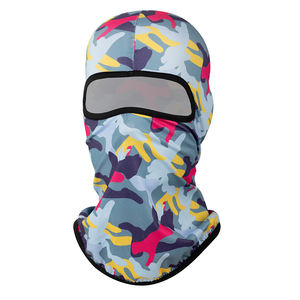 Masque de ski vierge respirant cagoule visage coton hiver un trou tricoté image sport quotidien - Product Image 2
