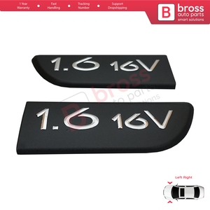 ตราสัญลักษณ์ BSP565 สีดำ 2 ชิ้น 1.6 16V ซ้ายขวา สำหรับ Megane MK2 Scenic MK2 8200209130 - Product Image 3