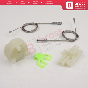 BWR5314 Kit de reparación de regulador de ventana delantero derecho para Abarth Punto Grande Evo MK3 199 2005-2024 3/5-Door 51723315 Bross Auto Parts - Product Image 4