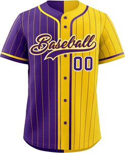 Camiseta de béisbol atlética transpirable abotonada, camiseta de softball juvenil personalizada, aparejos bordados de malla de secado rápido, sarga sublimada de EE. UU. - Product Image 1