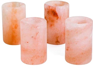Verre à shot en sel de roche rose de l'Himalaya sculpté à la main, sel marin raffiné du Pakistan, 100% pur, assaisonnement alimentaire pour le vin - Product Image 1