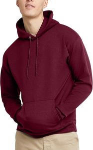 Sweat à capuche pour homme à épaules tombantes - Couleurs unies personnalisées, 340g, teint en pièce, tissu jersey 100% polyester, design doublé, séchage rapide, devant bouffant - Product Image 4