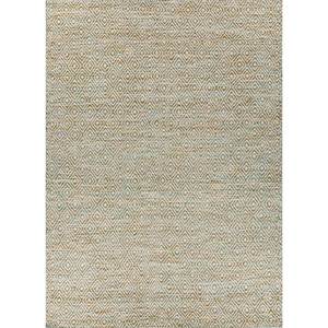 พรมลายเรขาคณิต Abrash ADWV-13047 ทำจากขนสัตว์และใยวิสโคส สีเขียว สำหรับใช้ในบ้าน - Product Image 1