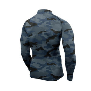 Personaliza Tu Propio Logotipo, Camiseta Deportiva de Manga Larga con Estampado Digital de Camuflaje para Hombre, Poliéster/Nailon 240g de Secado Rápido, PUFFIN SPORTS - Product Image 6