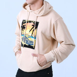 Venta al por mayor 2025 diseño de alta calidad multicolor impreso algodón mezclado con capucha para hombres básicos sudaderas de tela de invierno de gran tamaño - Product Image 5