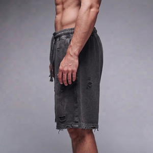 Pantalones Cortos Clásicos para Hombre 2026, Cómodos, de Poliéster/Algodón de Alta Calidad, Cintura Elástica, Lavado Desgastado, con Bolsillos Laterales - Product Image 6