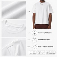 T-shirt vintage délavé à l'acide, déchiré, épais, 100 % coton, coupe ample, style streetwear, vente en gros