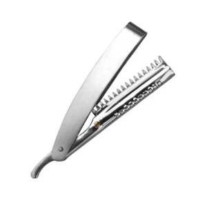 Navajas de Afeitar Rectas para Barbería, Precio al por Mayor, Mango de Acero Inoxidable, Profesional, de Alta Calidad, Clásica, Manual - Product Image 1