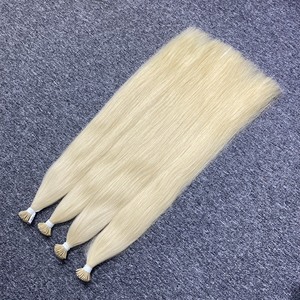 Acheter 100% Extensions de cheveux vierges vietnamiennes Remy brutes à double tirage I-Tip Keratin Straight 100g Diverses couleurs Remy Bulk Discounts - Product Image 1