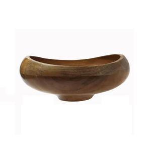 Handcrafted Design Acacia Wood <b>Large</b> Salad <b>Bowl</b> With Servers Used <b>Serving</b> Salads & Soups <b>Bowl</b> for Home Hotel & Restaurant - Product Image 1