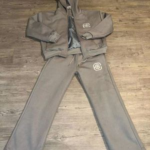 Chándal personalizado holgado grueso lavado con ácido de algodón de rizo francés desteñido para hombre, conjunto de chándal y Sudadera con capucha y cintura con cordón de fabricante - Product Image 1