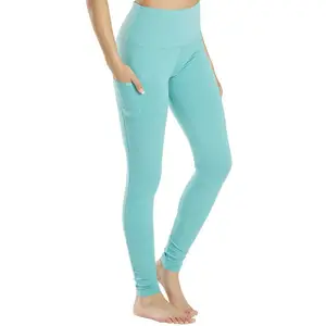 Leggings de fitness estampadas personalizadas para mulheres, amostra grátis de leggings palin para ioga, leggings femininas mais vendidas de boa qualidade