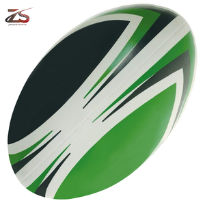 Balles de Rugby personnalisées les plus vendues en cuir véritable léger et écologique pour les sports d'entraînement professionnels en caoutchouc PVC durable - Product Image 6