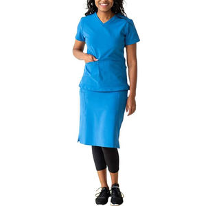 Medical Clinic Nurse Doctor <b>Elastic</b> <b>Waist</b> Side Pockets Scrub <b>Skirt</b>| High Quality Nursing Scrub <b>Skirt</b> for Women - Product Image 6