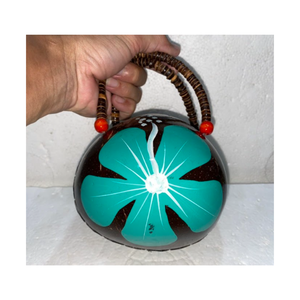 Nuevo diseño Bolsa de cáscara de coco Bolsos de coco a todo color hechos a mano Bolsas hechas a mano de cáscara de coco-Respetuoso con el medio ambiente - Product Image 4