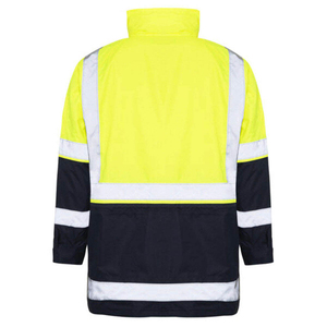Sudadera con Capucha de Seguridad Reflectante de Alta Visibilidad para Invierno, Personalizada, con Cierre, para Hombre, Chaquetas de Seguridad de Manga Larga con Logotipo Frontal, Material de Lona - Product Image 2