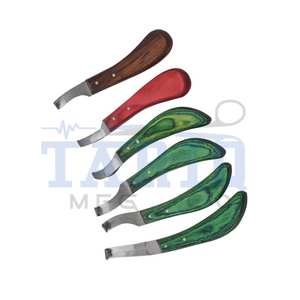 Cuchillo de pezuña de equino veterinario Instrumento de cuidado de pezuña de acero inoxidable Premium de TARIQ MFG CO CE ISO EU - Product Image 6
