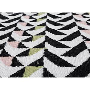 Tapis en laine tissée plate Alhambra gris et noir, motif géométrique abstrait, pour la maison, tapis en jute pour couloir, chambre, rectangulaire, rayé - ADWP-13073 - Product Image 3