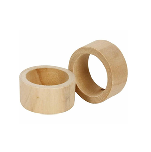 Fournisseurs de design de luxe Ronds de serviette en bois originaux naturels pour décoration de table de mariage - Product Image 3