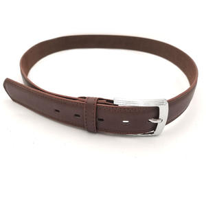 Cinturones de Cuero Vacuno para Hombre al por Mayor OEM/ODM con Hebilla de Acero con Logotipo Personalizado, Transpirables e Impermeables, en Colores Negro y Marrón - Product Image 2