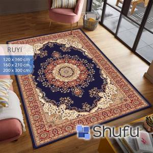 Alfombra Shufu Moderna Brillante Antideslizante con Patrón Abstracto de Pelo Medio, Hipoalergénica, Fácil de Limpiar, No Tóxica, para Dormitorio, Sala de Estar u Oficina - Product Image 2