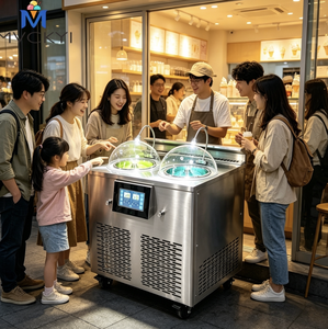 Machine à Gelato Verticale Automatique Mvckyi 30L/H Économique pour Entreprises, Congélateur à Glace Dure en Acier Inoxydable 304 - Product Image 5