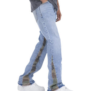 Vente en gros de jeans grande taille pour hommes denim coupe ample mode décontractée confortable production de jeans en vrac et approvisionnement sur mesure - Product Image 5