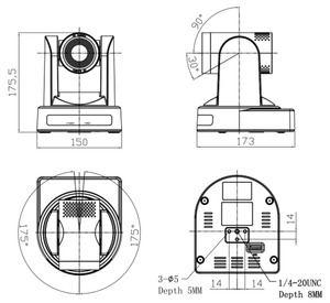 Bán sỉ Webcam hội nghị video SDI <span class=keywords><strong>Ptz</strong></span> Zoom quang 1080P 20x để phát trực tiếp <span class=keywords><strong>Camera</strong></span> USB HDMI - Product Image 4