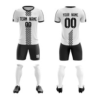 Jersey Sepak Bola Lengan Pendek V-neck 100% Poliester Ringan dan Bernapas, Terlaris, Custom, untuk Nama Tim dan Penggemar Pria Dewasa