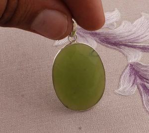 Bijoux en argent Sterling 925 faits à la main Boho Teardrop Stone Bead Pendant Rhodium & Gold Plated for Anniversary Gift - Product Image 4