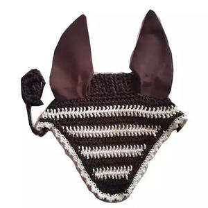 Produits équestres de qualité supérieure équitation oreille Bonnet personnalisation tricoté à la main maille cheval mouche voiles - Product Image 1