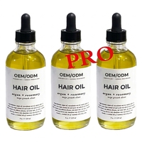 Huile de croissance capillaire naturelle végane 60 ml, élixir à base de plantes, formule à base d'huiles essentielles de romarin et de menthe poivrée, prévention quotidienne de la perte de cheveux