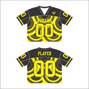 Personalizable Vintage Streetwear Fútbol Entrenamiento Deportes Top Transpirable Protección Malla Camiseta Gráfico Fútbol Americano Jersey - Product Image 3