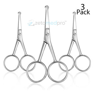 Ciseaux à pointe arrondie pour les poils du nez et des oreilles pour les soins personnels Ciseaux à pointe arrondie pour les poils du nez et des oreilles pour une coupe précise - Product Image 4
