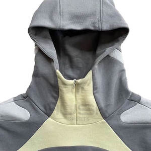 Vêtement à logo personnalisé pull à capuche pour hommes coupe de haute qualité coton éponge français sweat à capuche de couleur assortie pour hommes - Product Image 2