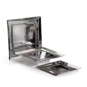 Vente chaude Meilleure Qualité Plateau En Métal Golden Sides Maison Plateau De Service Décoratif pour Cuisine et Décoration Arrivée Chaude Plateaux En Métal - Product Image 5