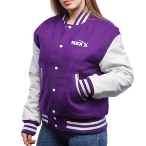 Long Sleeves Winter <b>Women</b> Letterman <b>Jacket</b> NEXX SPORTS Customized Colors Logo Made Pakistan Breathable Windproof Eco-Friendly - Product Image 2