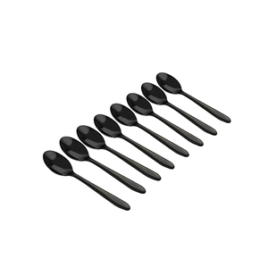 Juego de cucharas de café de metal, cucharas de postre pequeñas, regalo, cubiertos de acero inoxidable, cuchara de té dorada, 4 piezas, gran oferta - Product Image 6