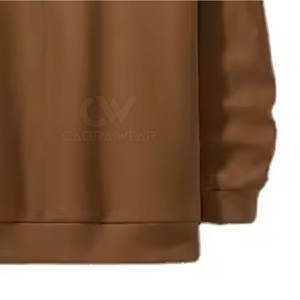 Nouveau design OEM Sweatshirts d'hiver pour hommes-Tenue décontractée Coton teint uni Couleurs personnalisables et logo de haute qualité - Product Image 3