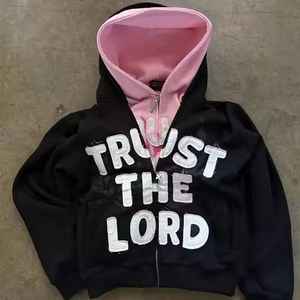 Sweat à capuche à impression 3D personnalisé oversize Vente en gros Sweat à capuche zippé mode qualité supérieure - Product Image 4