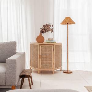 Bedside nightstand <b>side</b> board <b>drawer</b> rattan nightstands for bedroom artistic sideboard OEM customization accept - Product Image 6