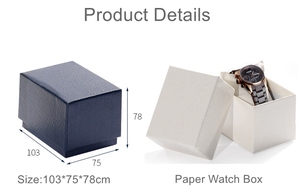 Huamao Printing Eco Friendly Recyclable Paper Watch <b>Box</b> Custom Logo Top Lid Wrist Watch Packaging <b>Box</b> Manufacturer - Product Image 4