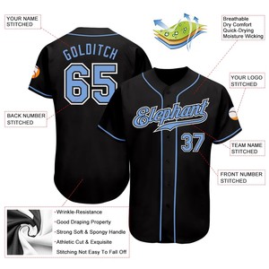 Alta calidad deportes personalizado béisbol Jersey traje varios estilos impreso poliéster ropa deportiva al por mayor uniformes personalizados - Product Image 3